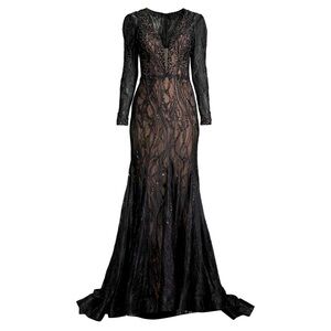 Beautiful Mac Duggal
Beaded Illusion Gown size 6 New with tags